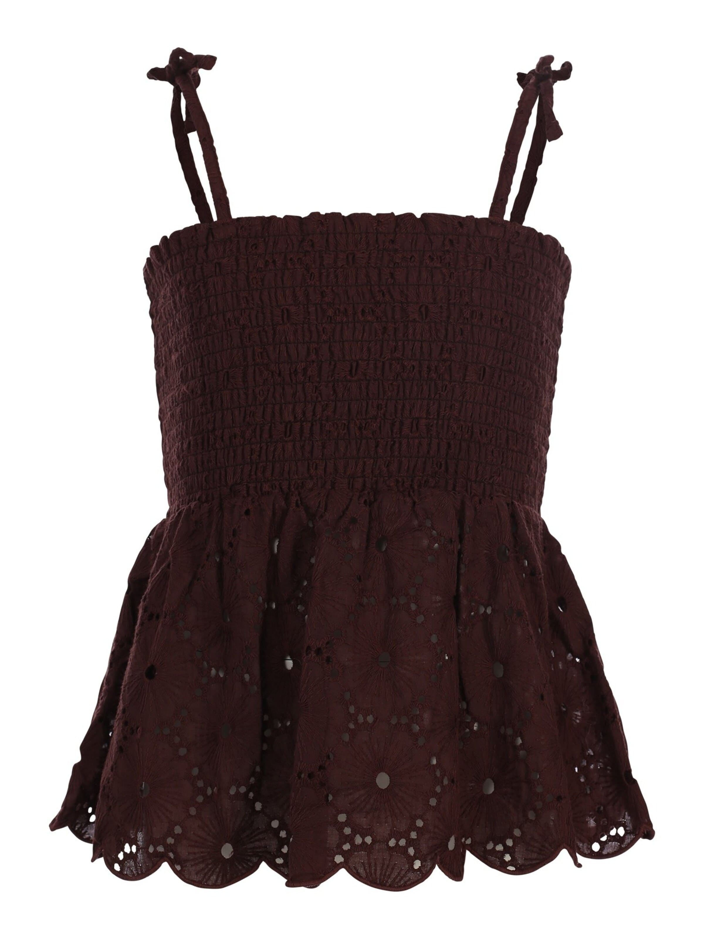 Looxs Revolution Top in Brown: front