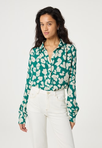 Chemisier Fabienne Chapot en vert : devant