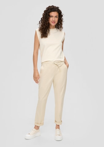 s.Oliver Tapered Chino trousers in Beige