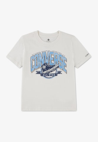 CONVERSE Shirt 'VARCITY SNEAKER' in Beige: voorkant