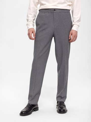 Regular Pantalon à plis Antioch en gris : devant