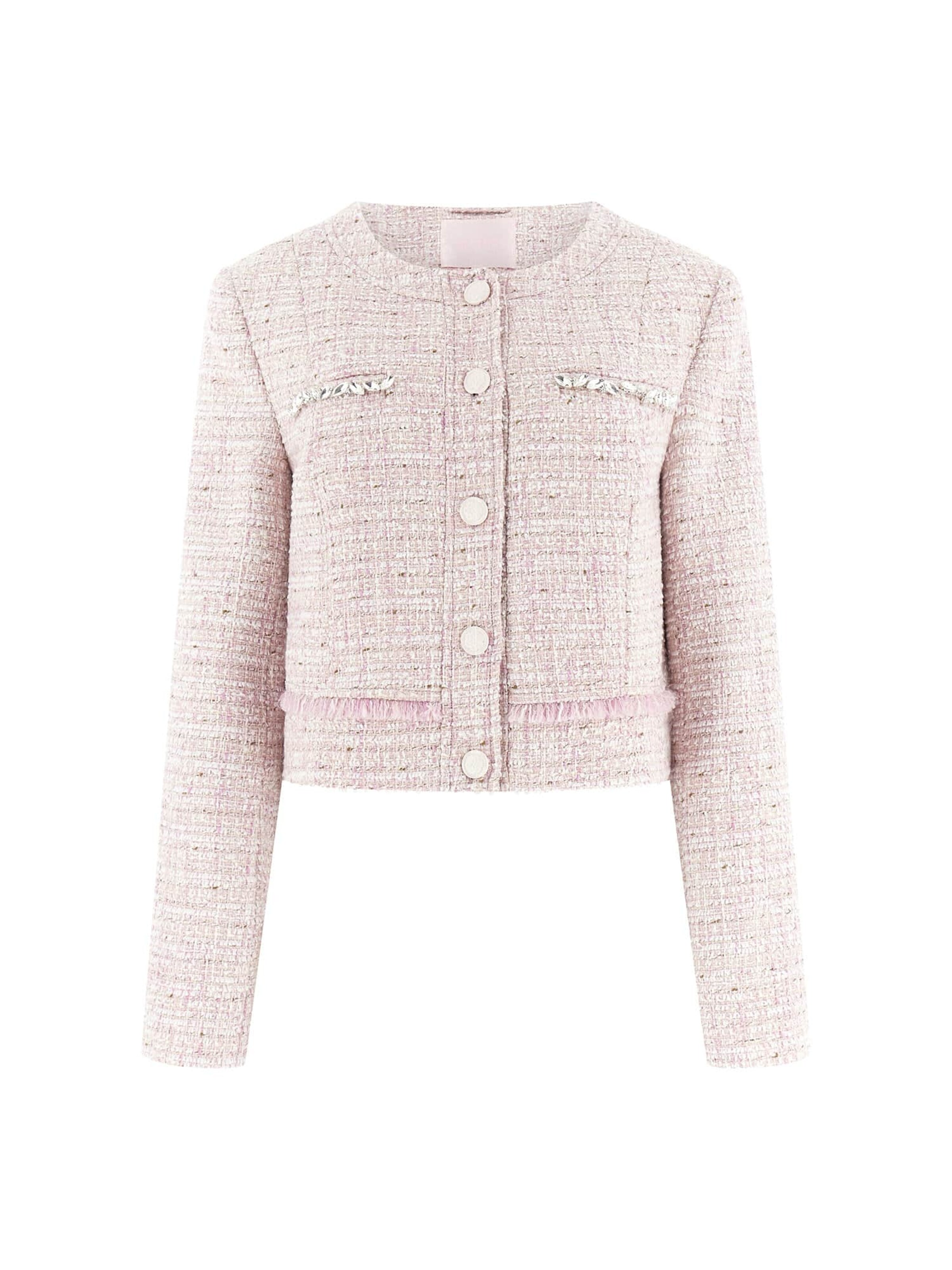 GUESS Between-Season Jacket in Pink: front
