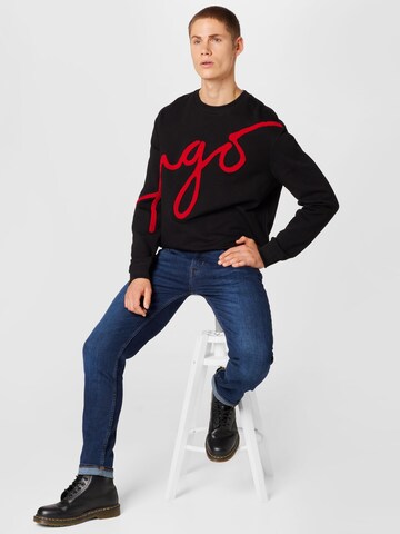 HUGO Sweatshirt 'Diraffe' in Zwart