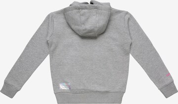 smiler. Sweatshirt 'Happy' in Grey