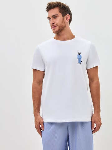 Pyjama long CAT by Maniita Lacitta en bleu