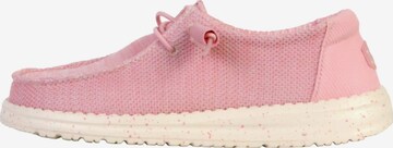 HEY DUDE Slipper 'Schnür-Mokassin „Wendy Stretch Sox“' in Pink: Vorderseite