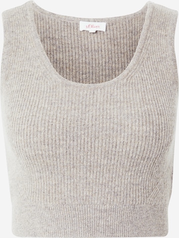 s.Oliver Knitted Top in Grey: front