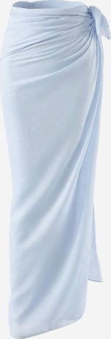 Serviette de plage 'Pareo sarong viscose' Emilie collection en bleu : devant