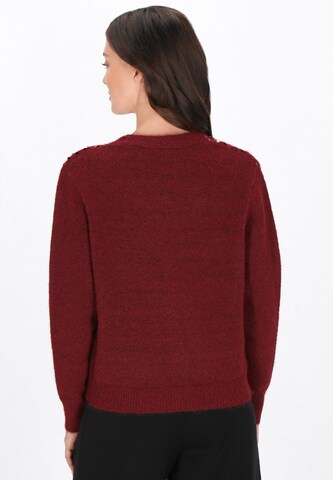 FELIPA Knit cardigan in Red