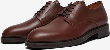 SELECTED HOMME Lace-Up Shoes in Brown