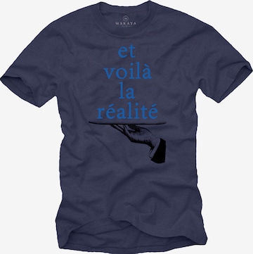 MAKAYA Shirt in Blue: front
