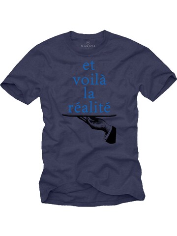 MAKAYA Shirt 'Et Voilà' in Blue: front