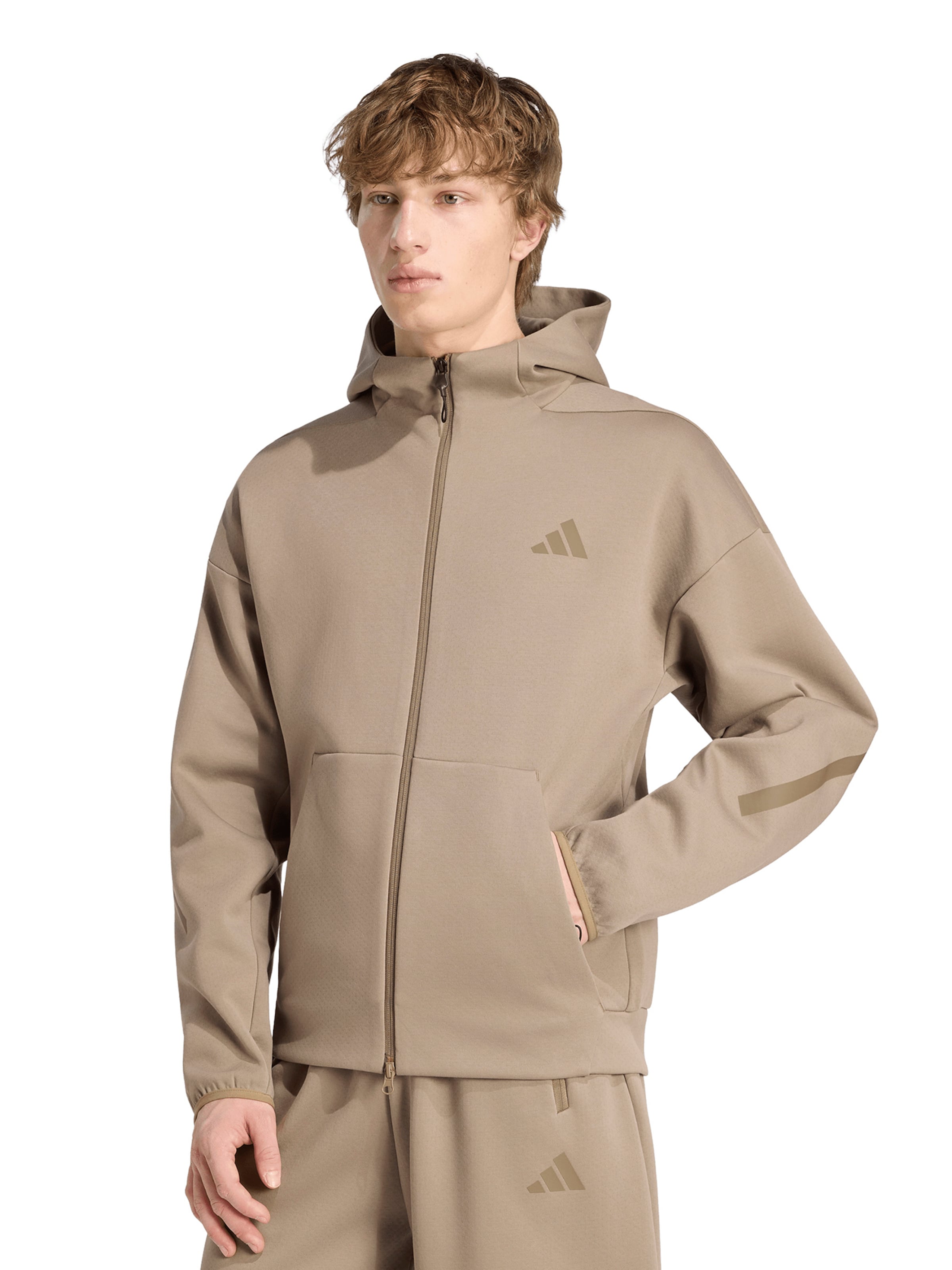 Veste de survêtement 'Z.N.E.' ADIDAS SPORTSWEAR en vert : devant