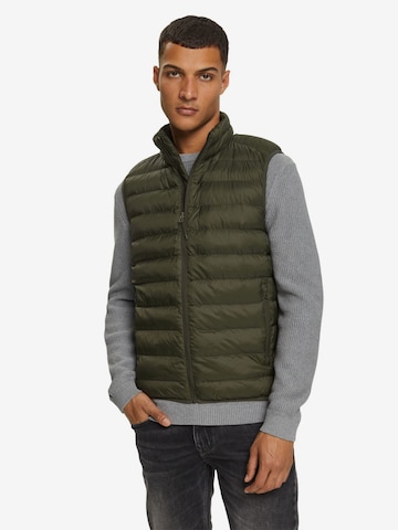 ESPRIT Bodywarmer in Groen: voorkant