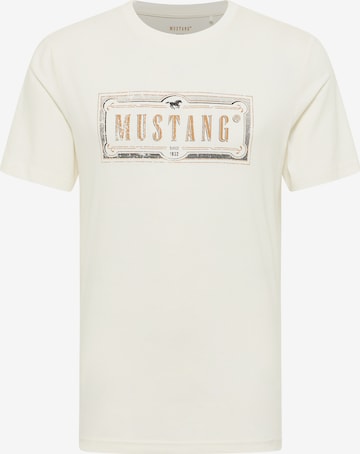 MUSTANG T-Shirt 'Austin' in Weiß: Vorderseite
