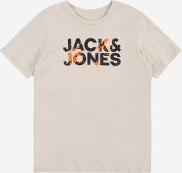 Maglietta 'COMMERCIAL' di Jack & Jones Junior in beige: frontale