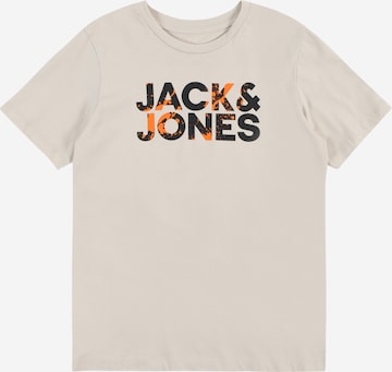Jack & Jones Junior T-Shirt 'COMMERCIAL' in Beige: predná strana