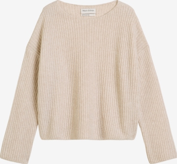Pull-over Marc O'Polo en beige : devant