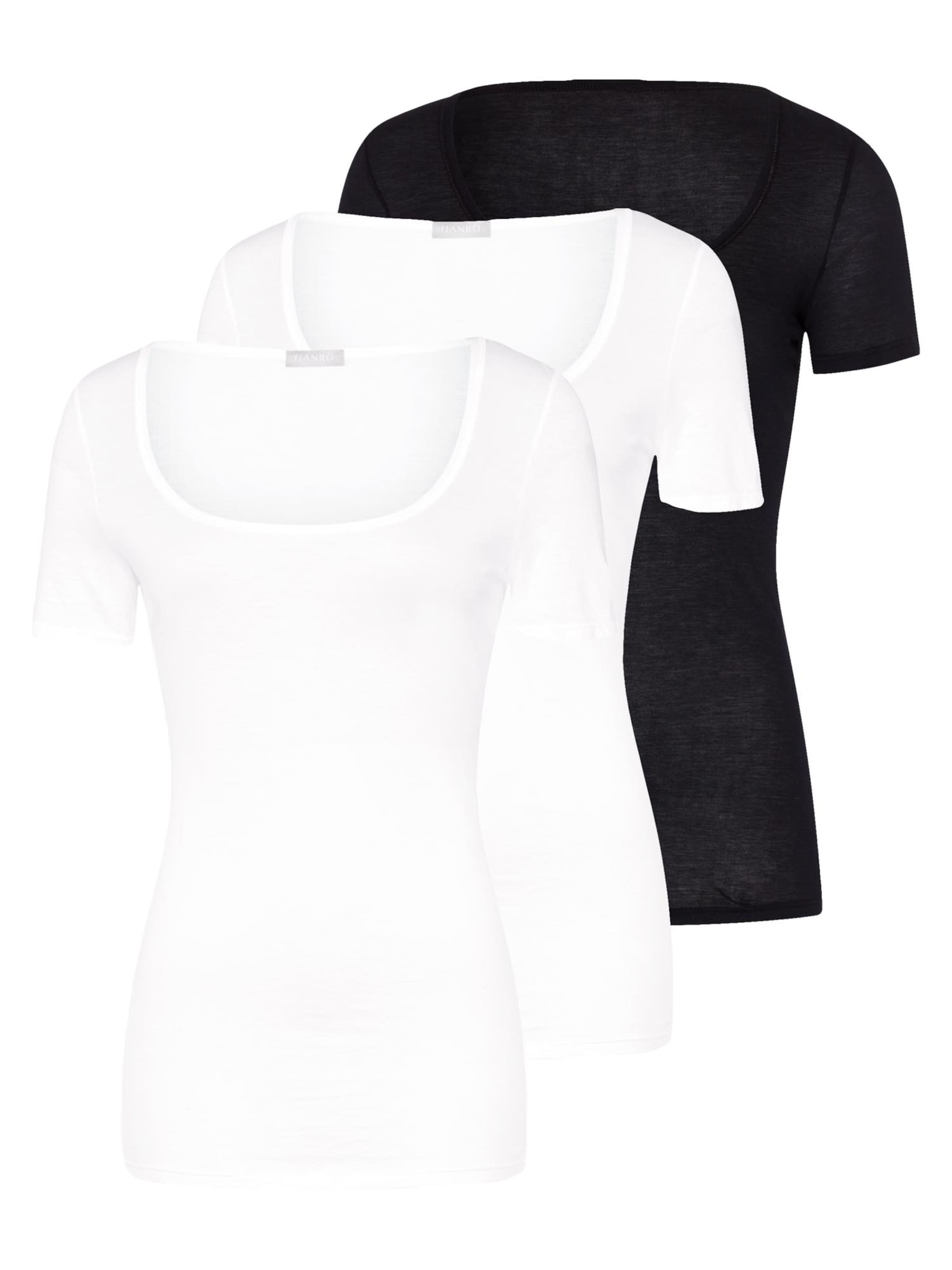 Hanro Unterhemd 'Ultralight'‌‌‌‌‌‌‌‌‌‌ in Schwarz: Vorderseite