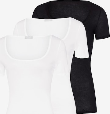 Hanro Unterhemd 'Ultralight' in Schwarz: Vorderseite
