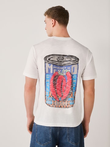 T-Shirt Next en blanc : devant