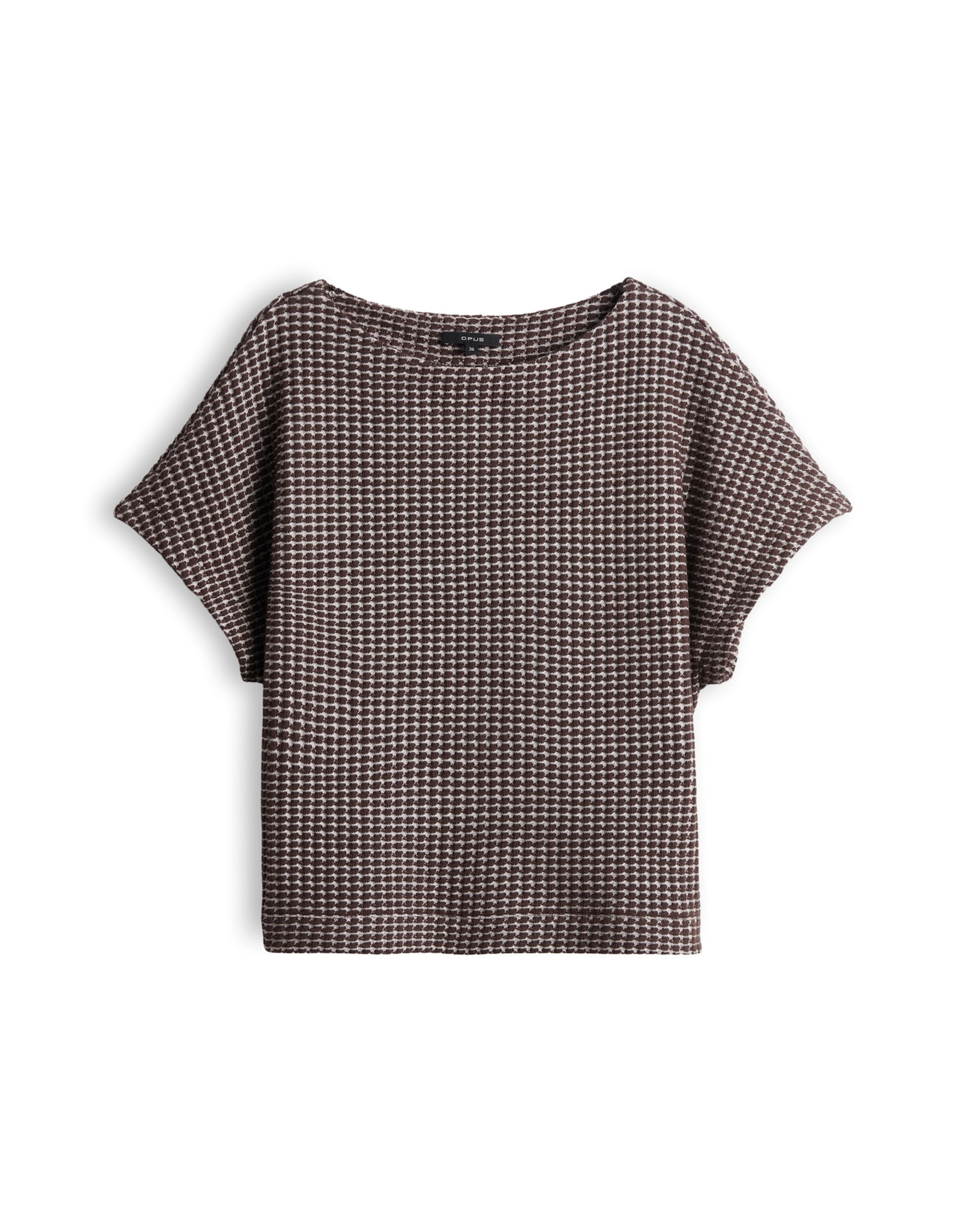 OPUS Shirt 'Gutina' in Bruin: voorkant