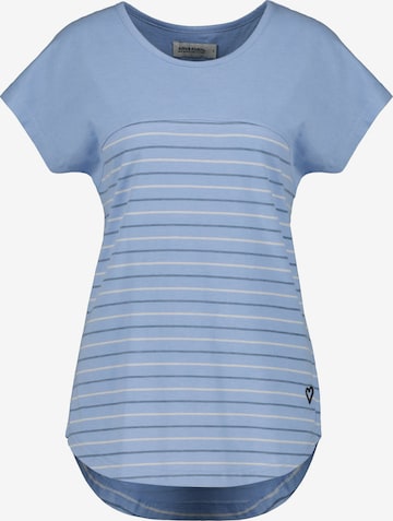 Alife and Kickin - Camisa 'ClarettaAK' em azul: frente
