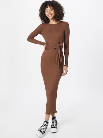 Misspap Dress in Brown: front