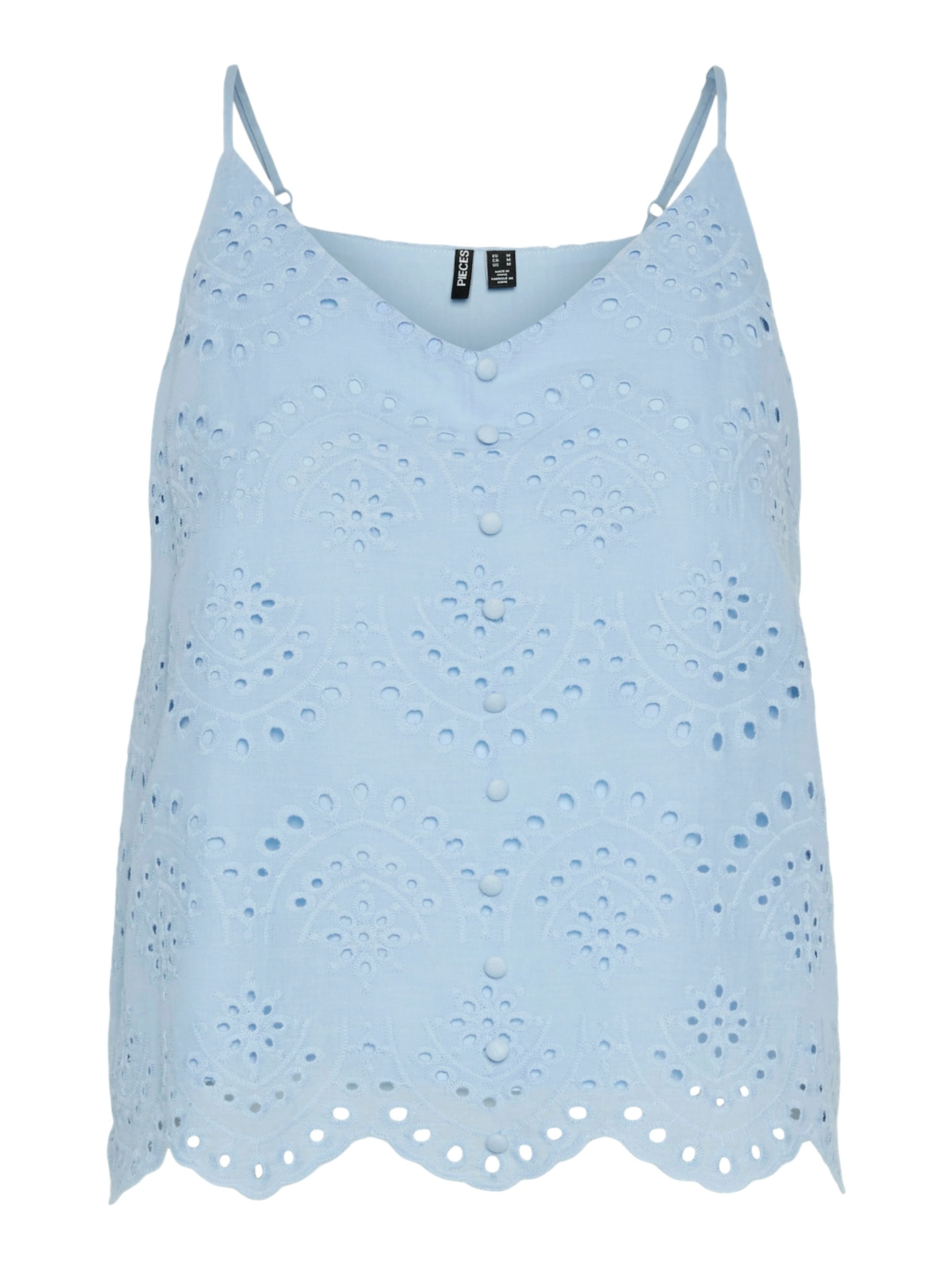 PIECES Top 'PCVILDE' | modra barva: sprednja stran