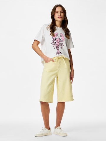 T-shirt PIECES en blanc