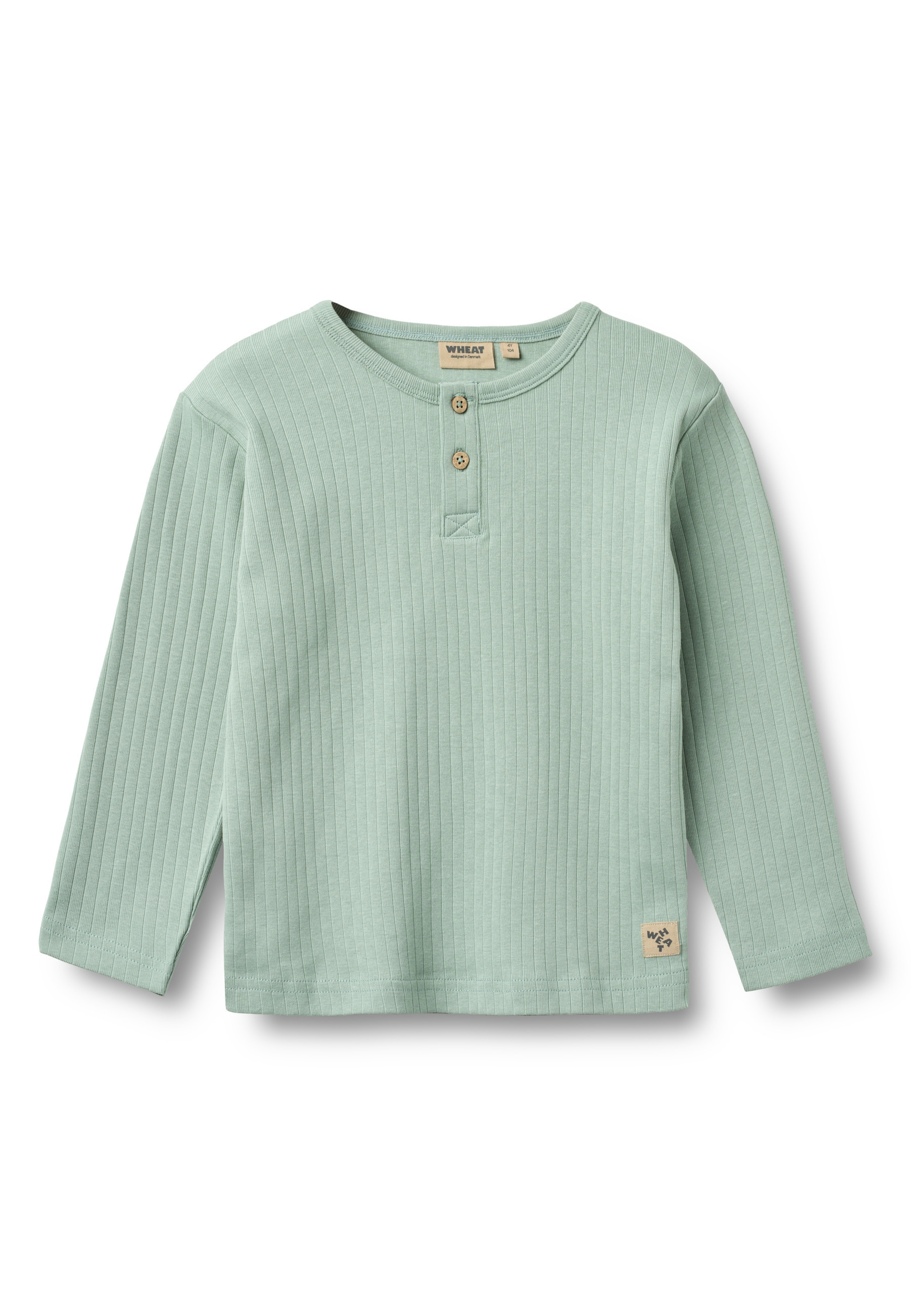 WHEAT Shirt 'Morris' in Groen: voorkant