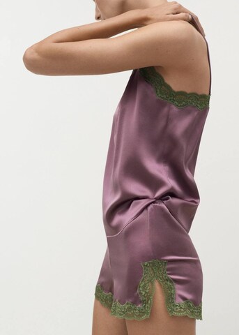 MANGO Pajama Pants 'Jones' in Purple