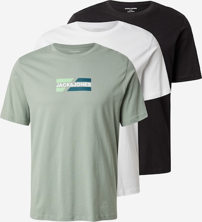 Marškinėliai iš JACK & JONES, spalva – žaliosios citrinos spalva / smaragdinė spalva / pastelinė žalia / juoda / balta, Prekių apžvalga