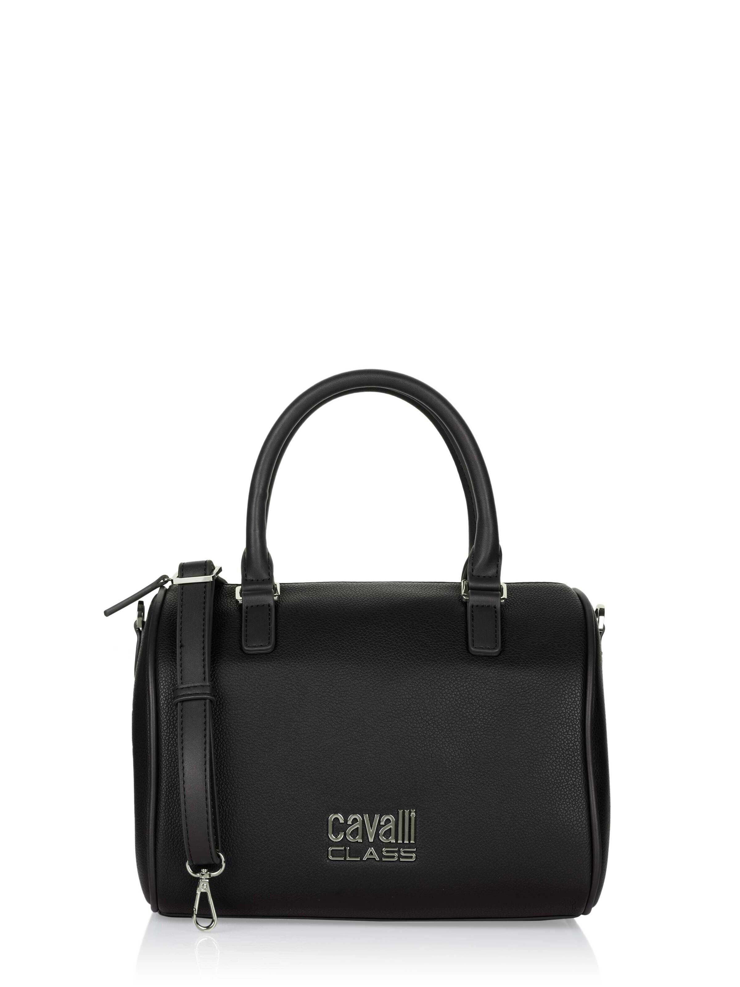 Cavalli - Bolso de mano en negro: frente