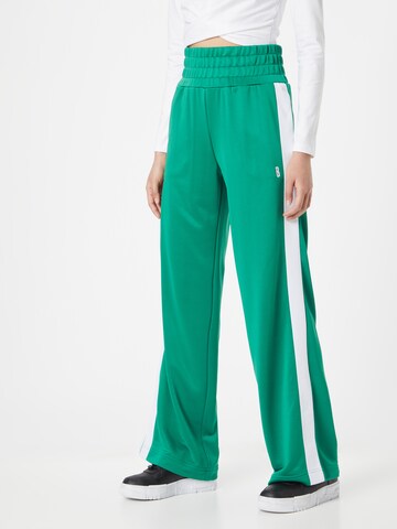 BJÖRN BORG Široke hlačnice Športne hlače 'ACE' | zelena barva: sprednja stran