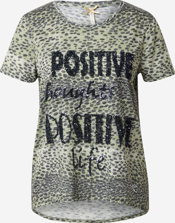 Key Largo T-Shirt 'Positive' in Grün: predná strana