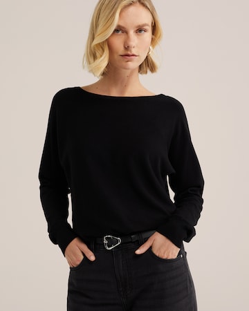 melns WE Fashion Džemperis: no priekšpuses