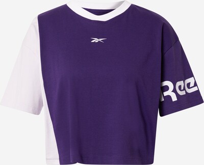 REEBOK T-Shirt in dunkellila / weiß, Produktansicht