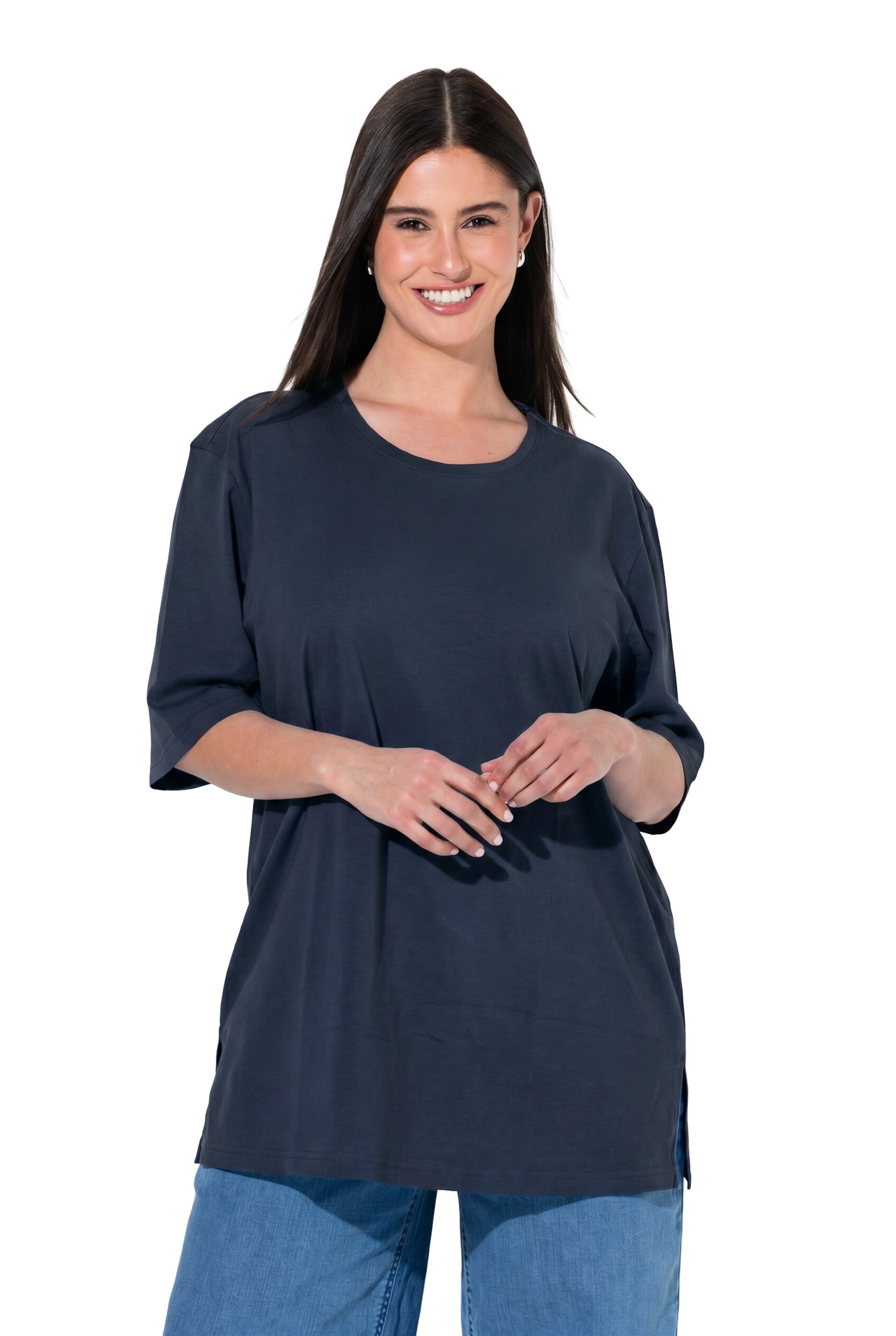 Ulla Popken Shirt in Blau: Vorderseite