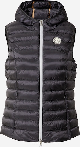 No. 1 Como Vest in Black: front