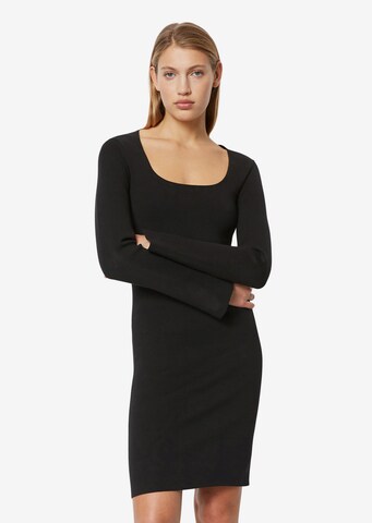 Marc O'Polo Knitted dress in Black: front