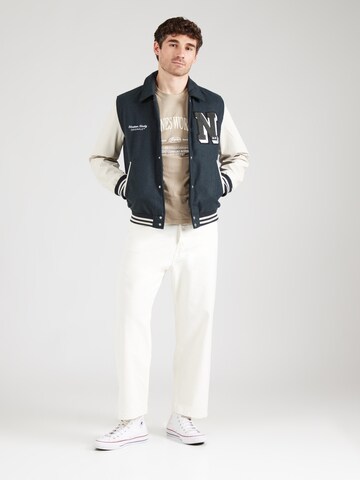 JACK & JONES Футболка 'JORFREDERIKSBERG MARGATE' в Серый