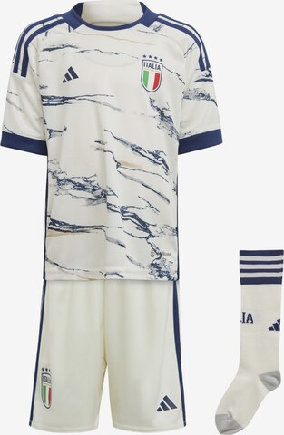 ADIDAS PERFORMANCE Sports Suit 'Italy 23 Away Mini Kit' in White: front