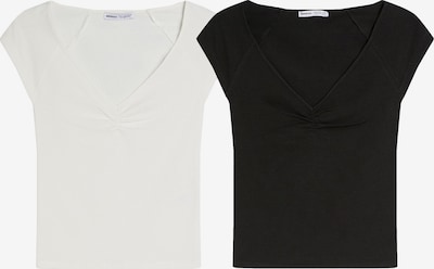 Bershka Paita koossa XS värissä musta / valkoinen, Tuotenäkymä