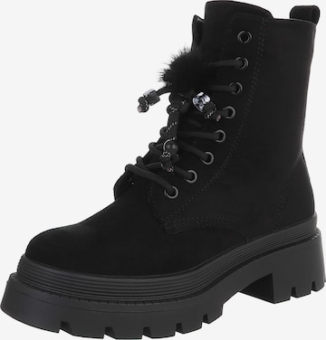 Ital-Design Stiefelette in Schwarz: Vorderseite
