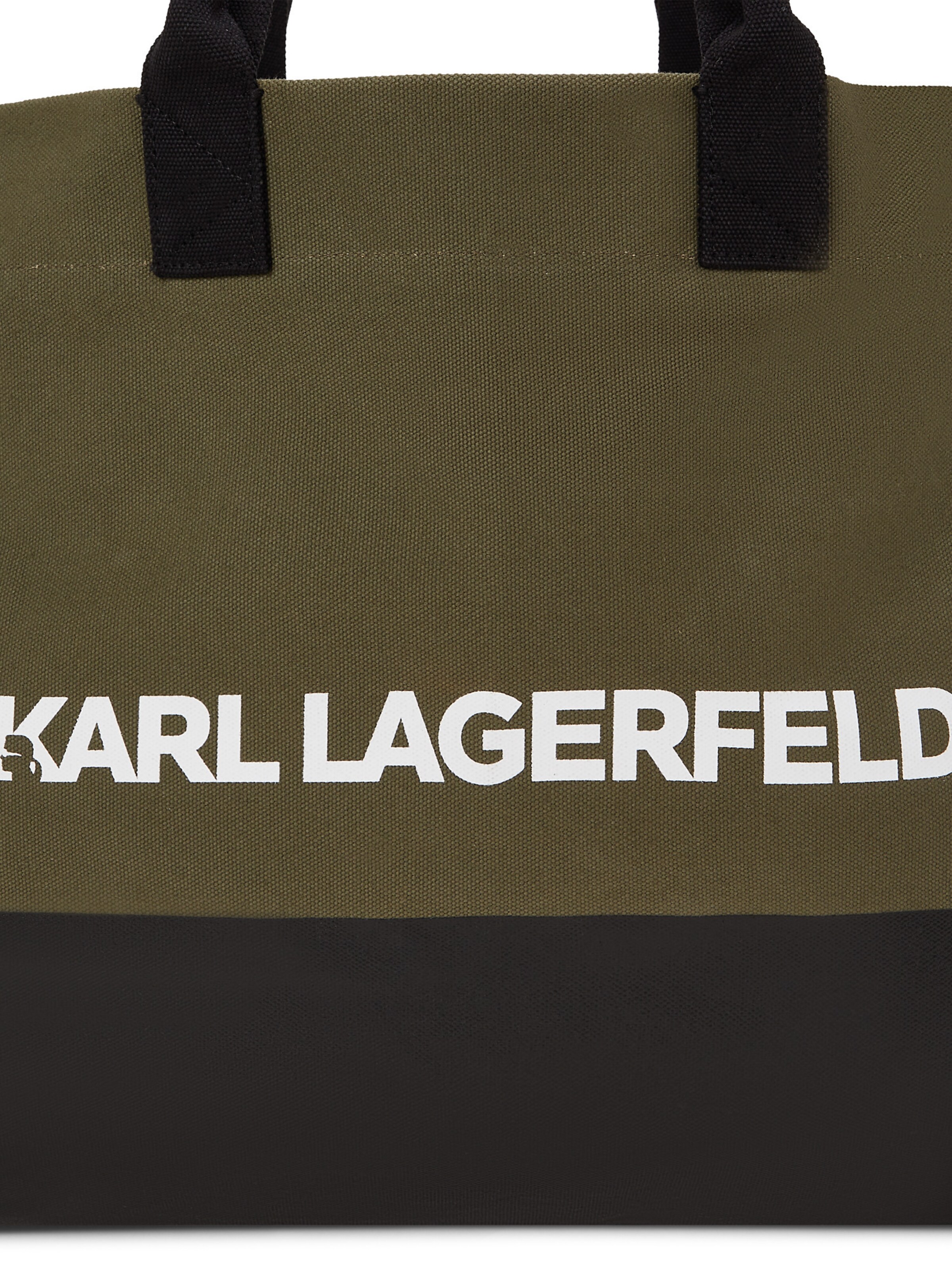 Karl Lagerfeld Nakupovalna torba 'ESSENTIAL' | zelena barva