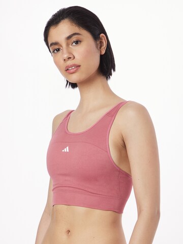 ADIDAS PERFORMANCE Bustier Sports-BH i rosa: forside