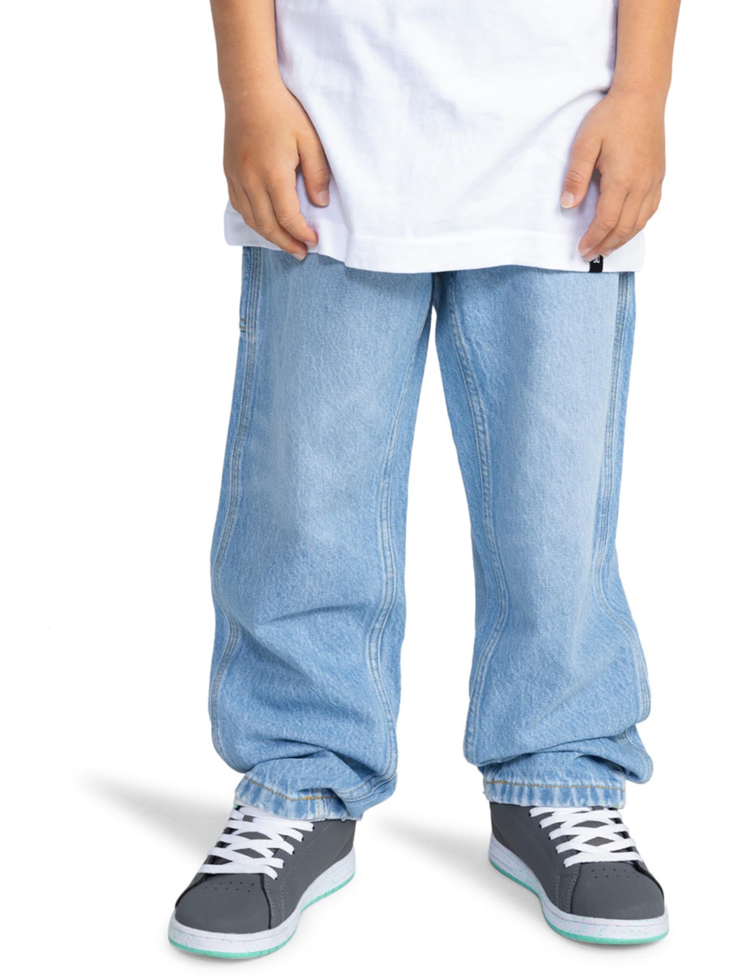 DC Shoes Wide Leg Sporthose 'WORKER' in Blau: Vorderseite