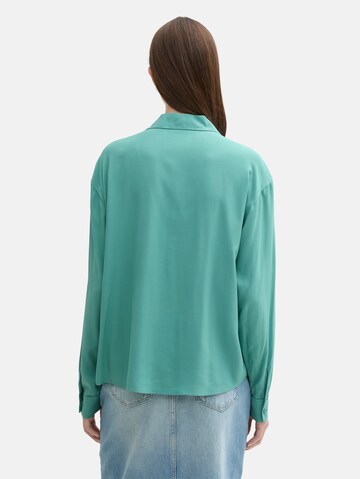TOM TAILOR DENIM Blouse in Blauw