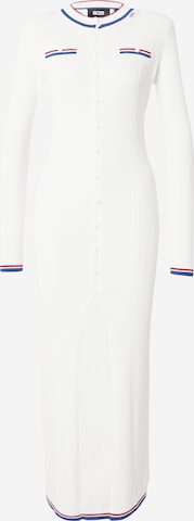 GCDS Gebreide jurk in Wit: voorkant